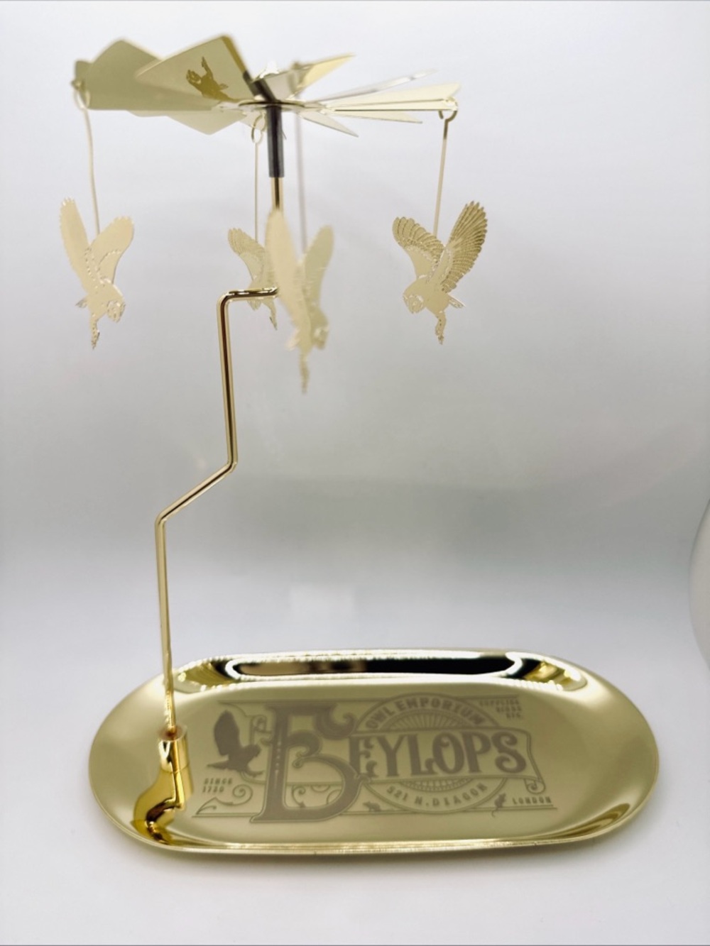 NIP LitJoy Crate Eeylops Owl Emporium Candle Carousel /Trinket Tray Harry Potter